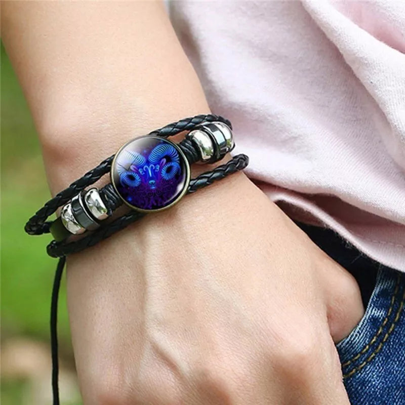 Luminous Zodiac Sign Charm Bracelet