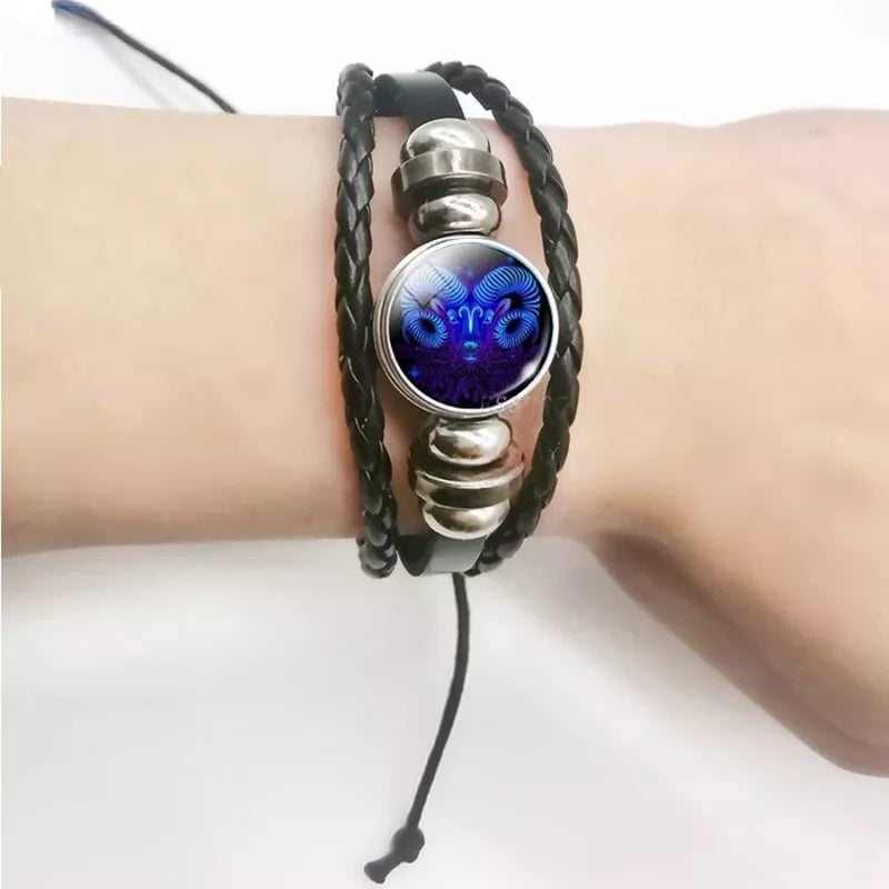 Luminous Zodiac Sign Charm Bracelet