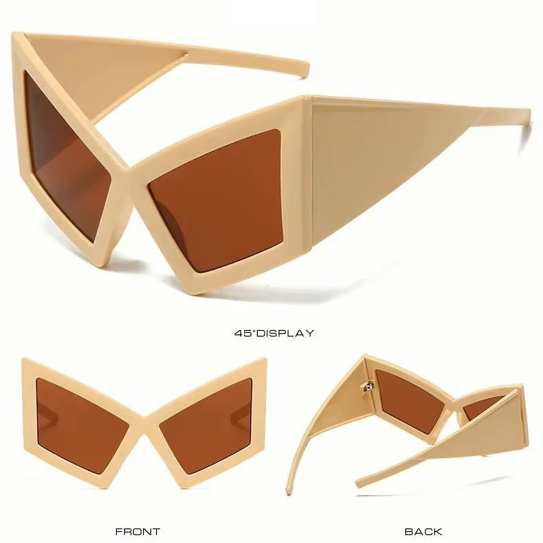 Oversized Retro Cat Eye Sunglasses