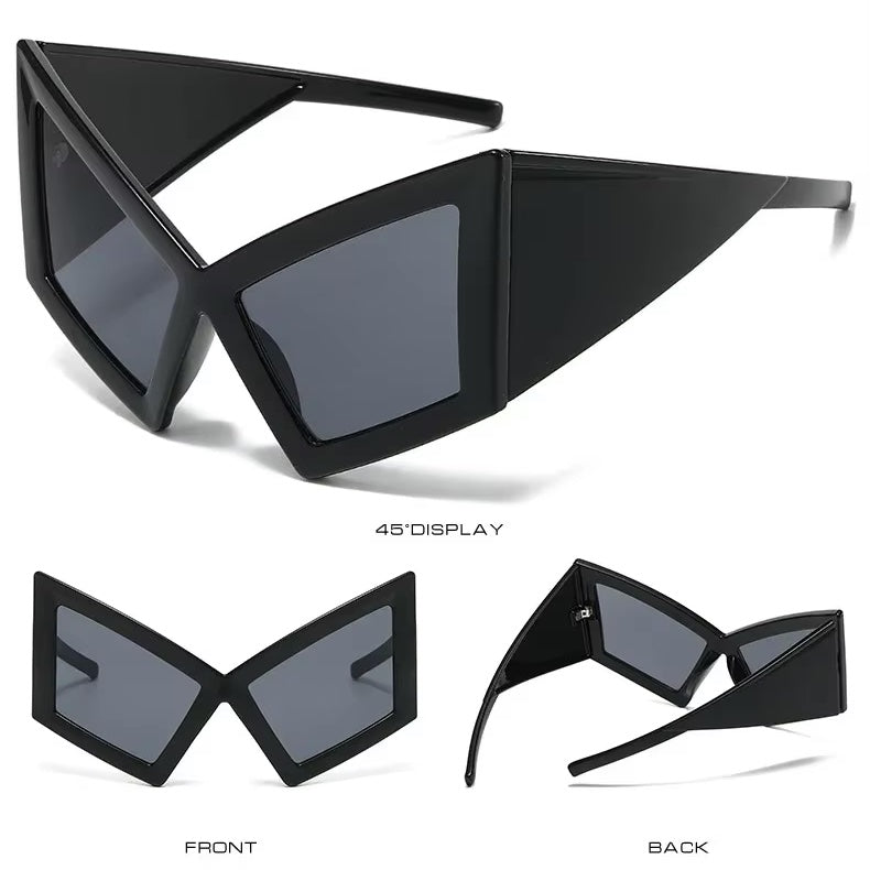 Oversized Retro Cat Eye Sunglasses