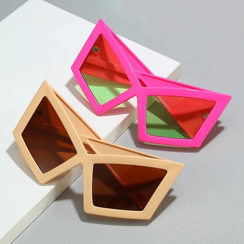 Oversized Retro Cat Eye Sunglasses