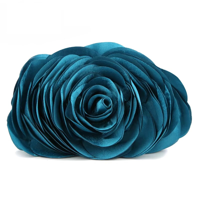 Rose Flower Wedding Evening Clutch Bag