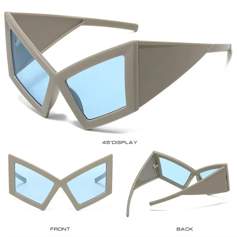 Oversized Retro Cat Eye Sunglasses