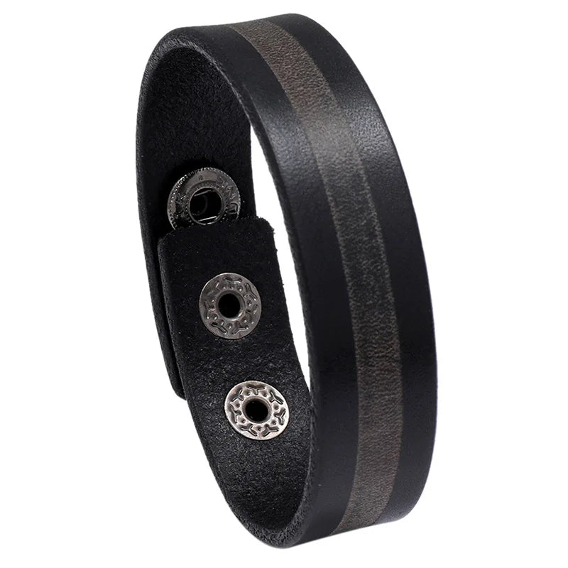 Fashion Leather Wristband Bracelet