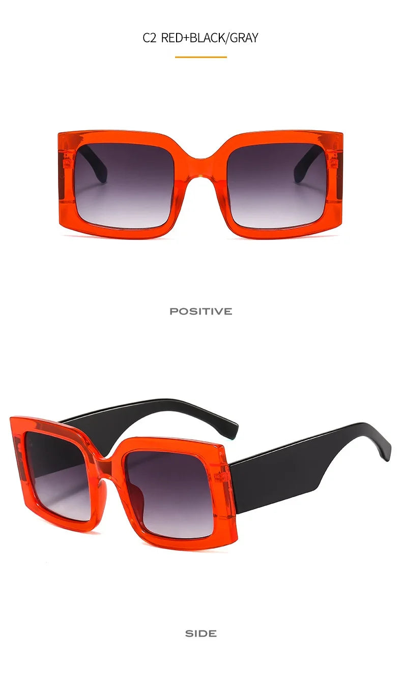 Fashion Vintage Oversized Square Sunglasses