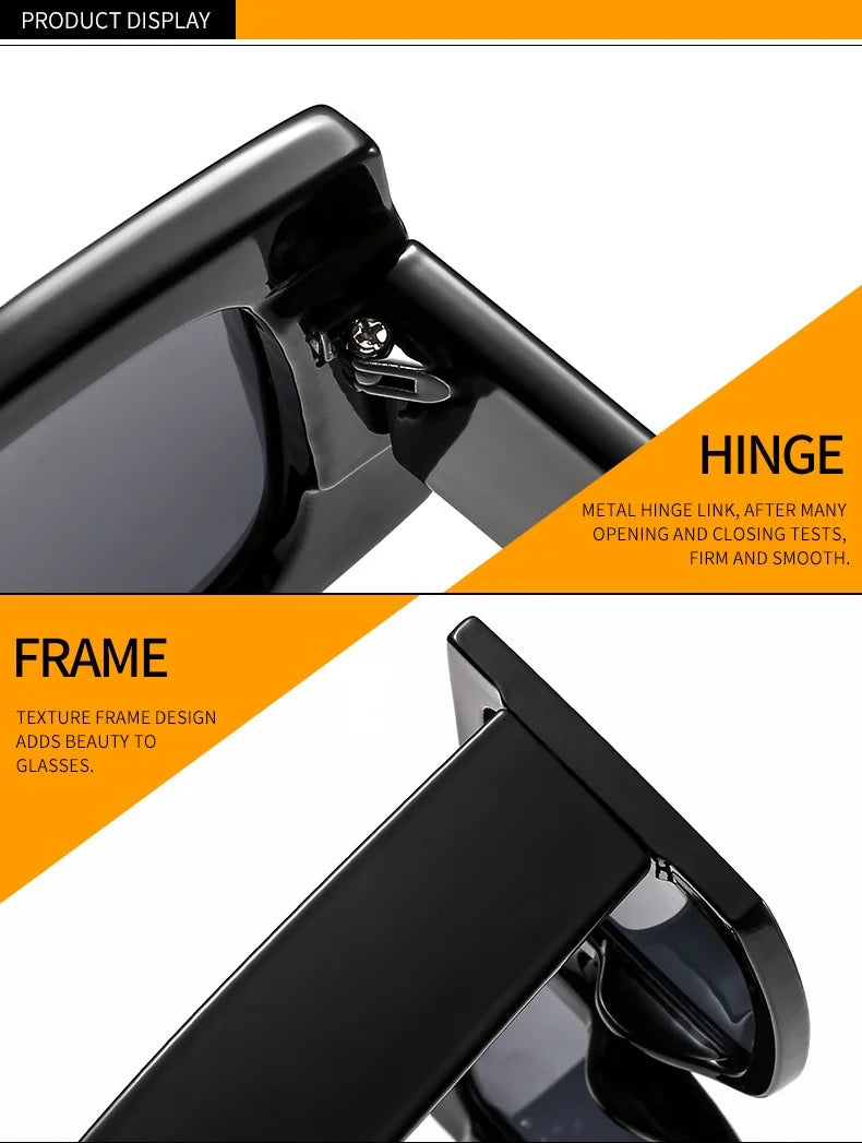 Fashion Vintage Oversized Square Sunglasses