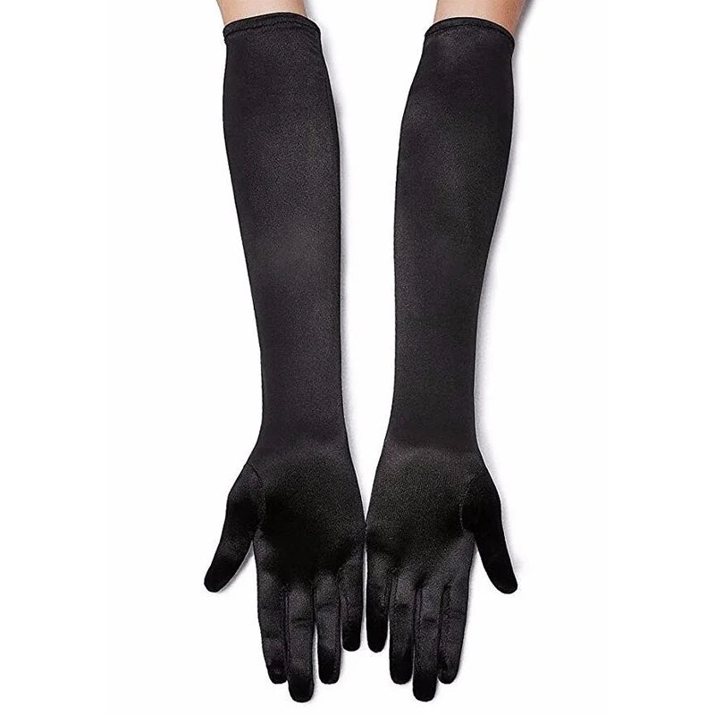 Women's Opera Evening Long Satin Gloves