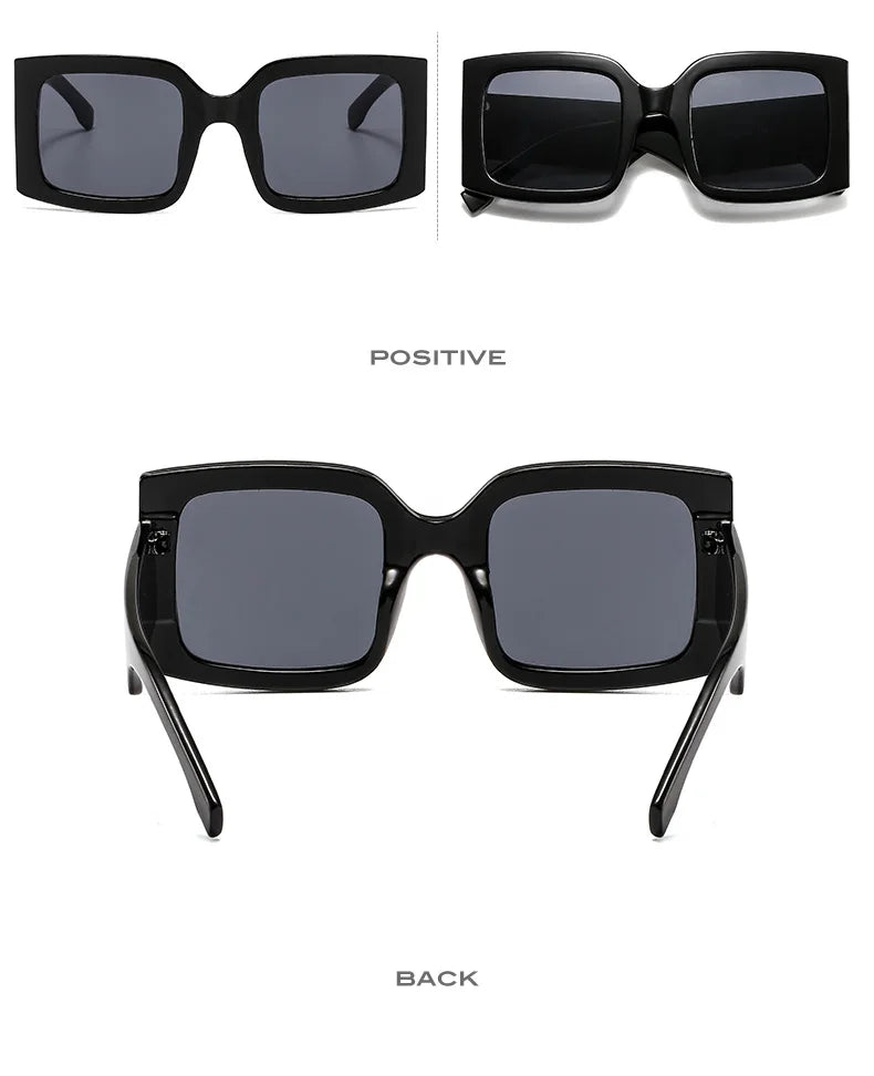 Fashion Vintage Oversized Square Sunglasses
