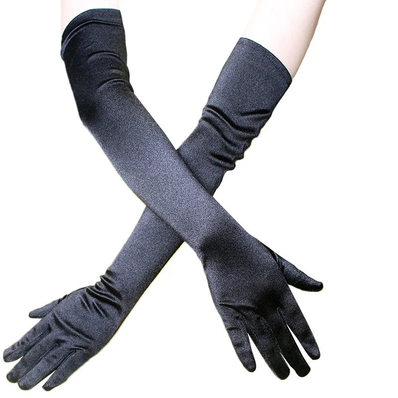 Women's Opera Evening Long Satin Gloves