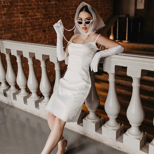 Women's Opera Evening Long Satin Gloves