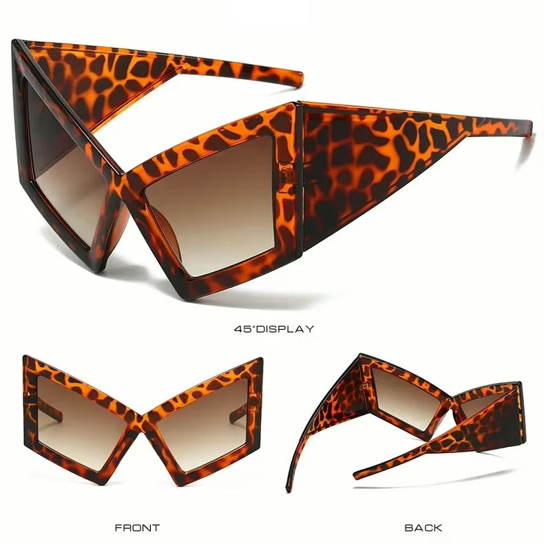 Oversized Retro Cat Eye Sunglasses