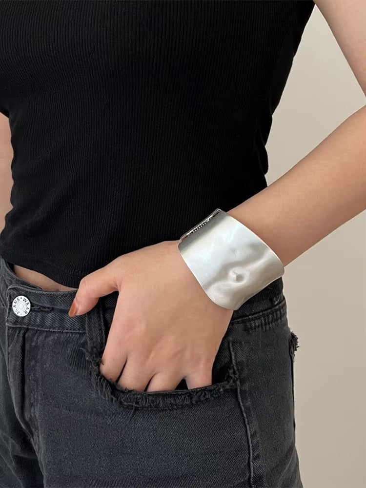 Roman Wide Cuff Bangle