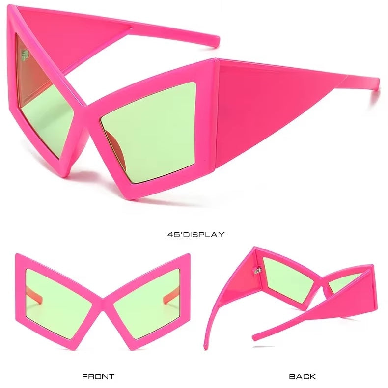 Oversized Retro Cat Eye Sunglasses
