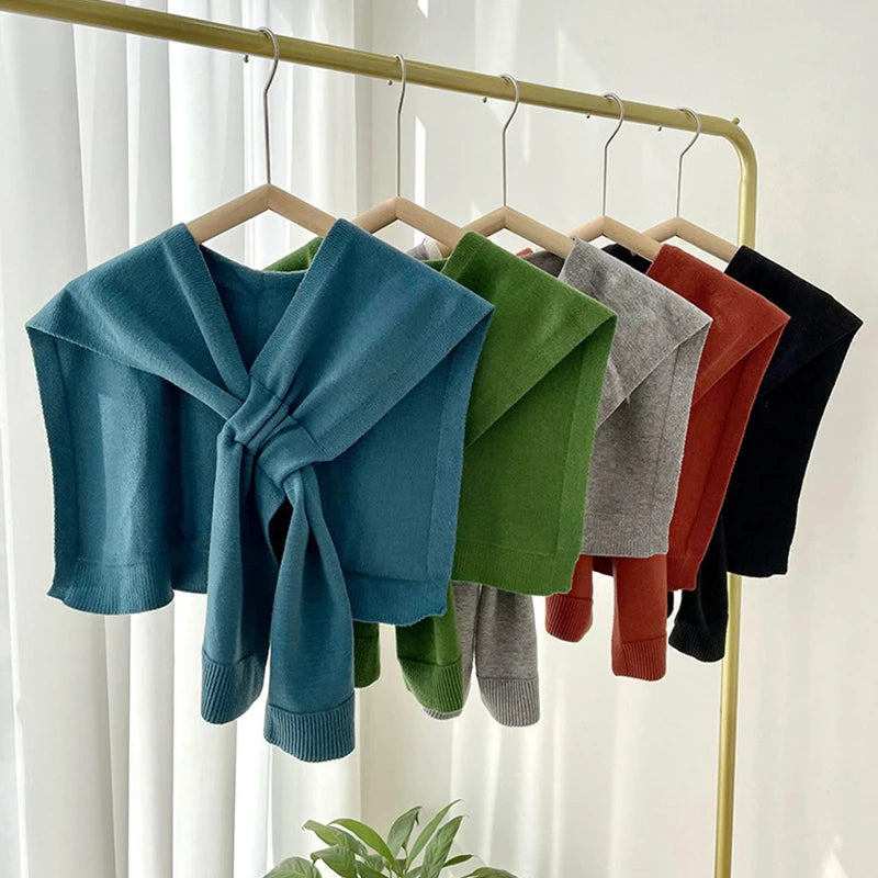 Korean Fashion Knit Shawl Wrap