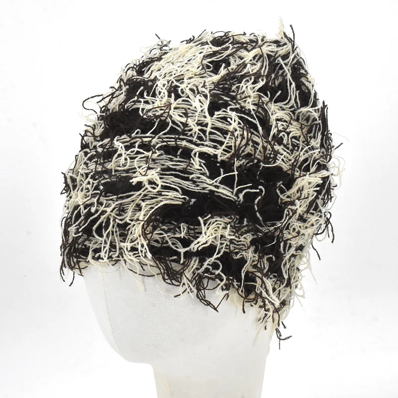 Distressed Knitted Beanie