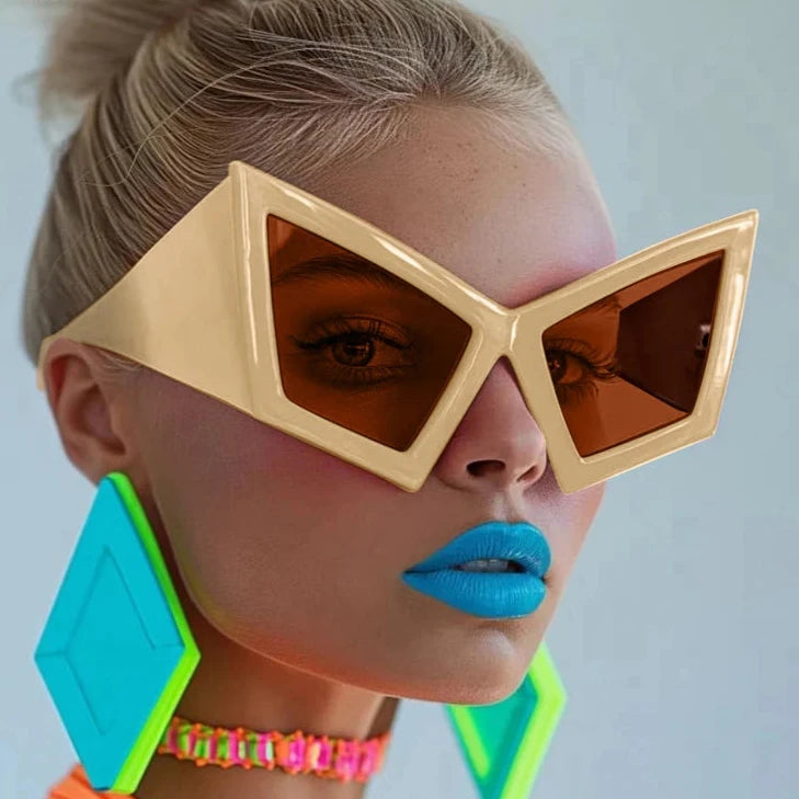 Oversized Retro Cat Eye Sunglasses