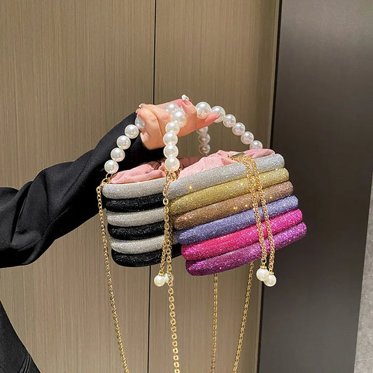 Elegant Pearl Sparkling Sequin Bag