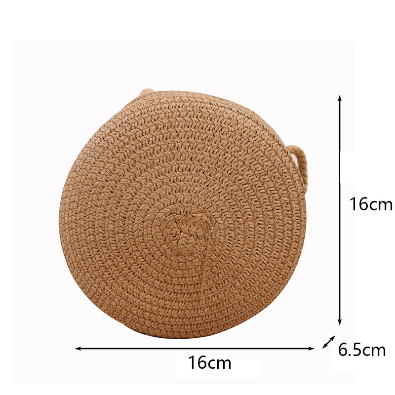 Handmade Fashion Crossbody Straw Bag