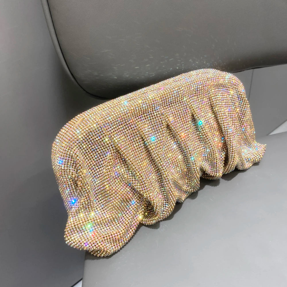 Sparkling Rhinestones Evening Clutch Bag