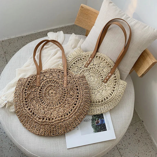 Bohemian Stylish Straw Beach Shoulder Bag