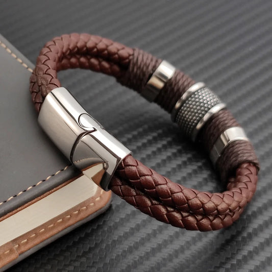 Brown Leather Rope Retro Bracelet