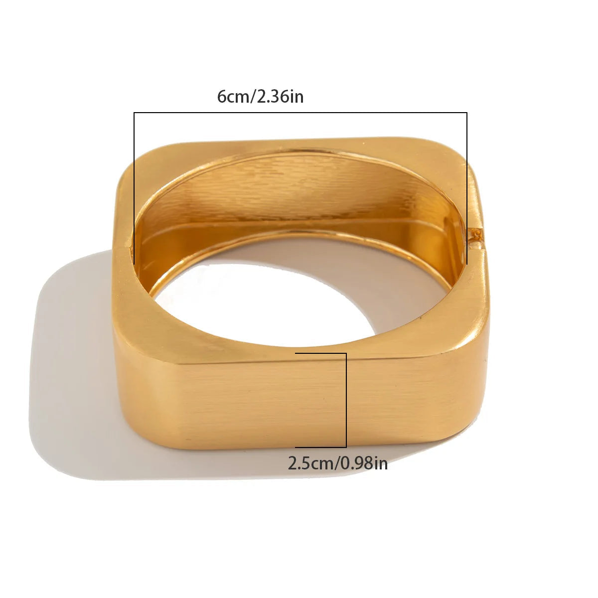 Square Cuff Bangle Bracelet