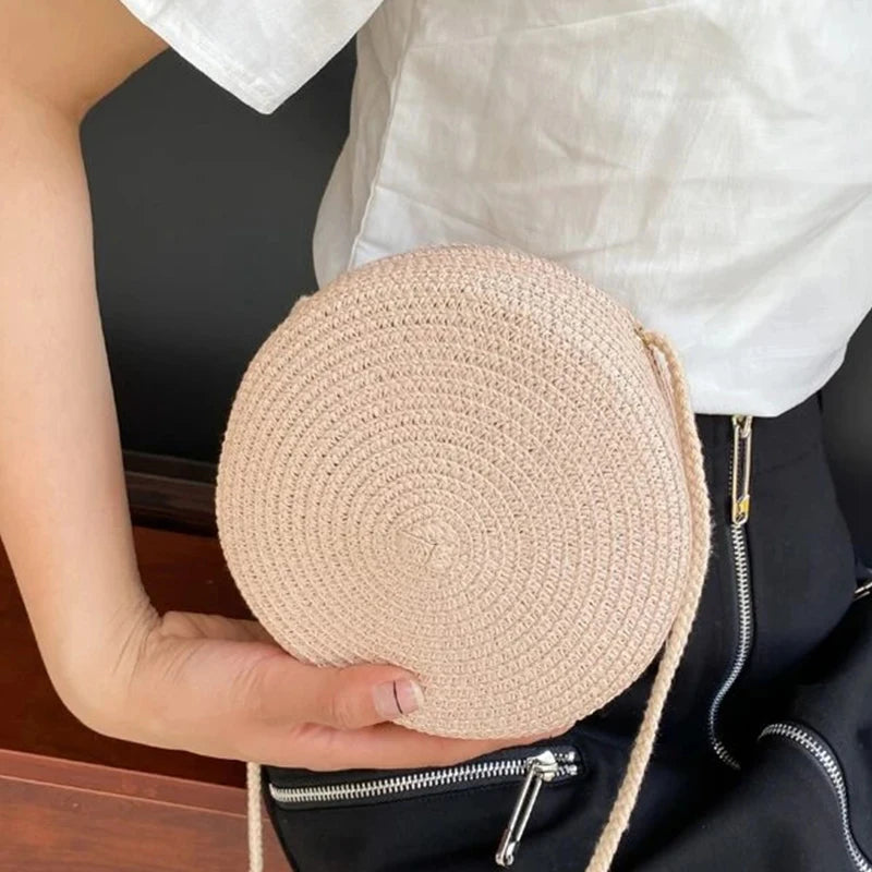 Handmade Fashion Crossbody Straw Bag