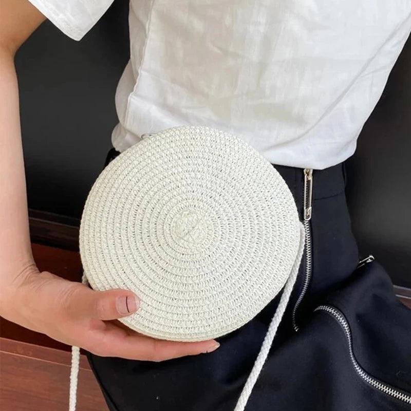 Handmade Fashion Crossbody Straw Bag