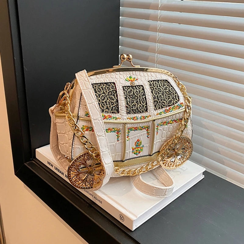 Royal Carriage Evening Clutch Bag