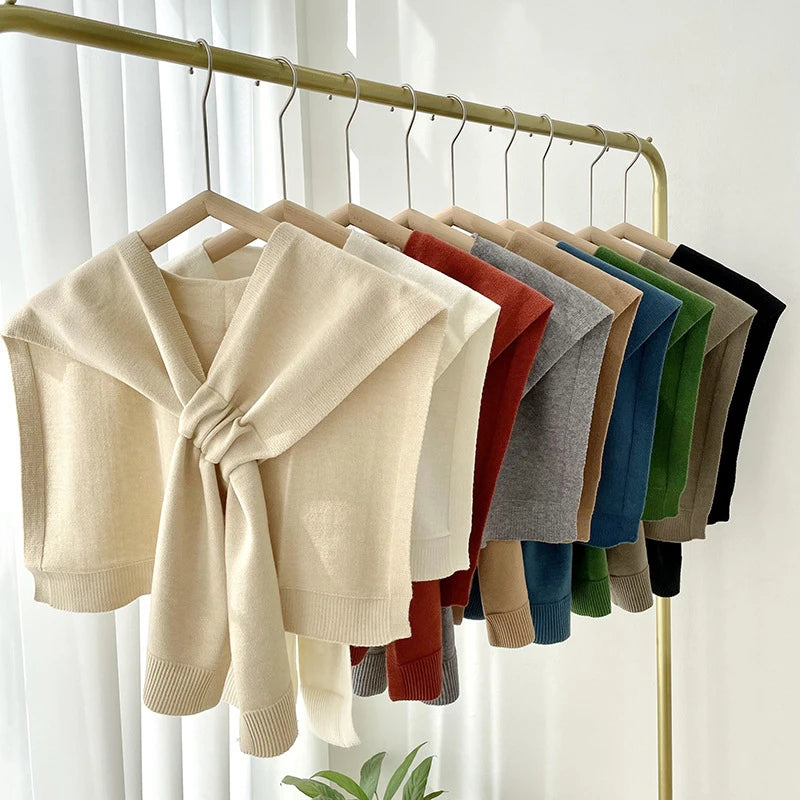 Korean Fashion Knit Shawl Wrap