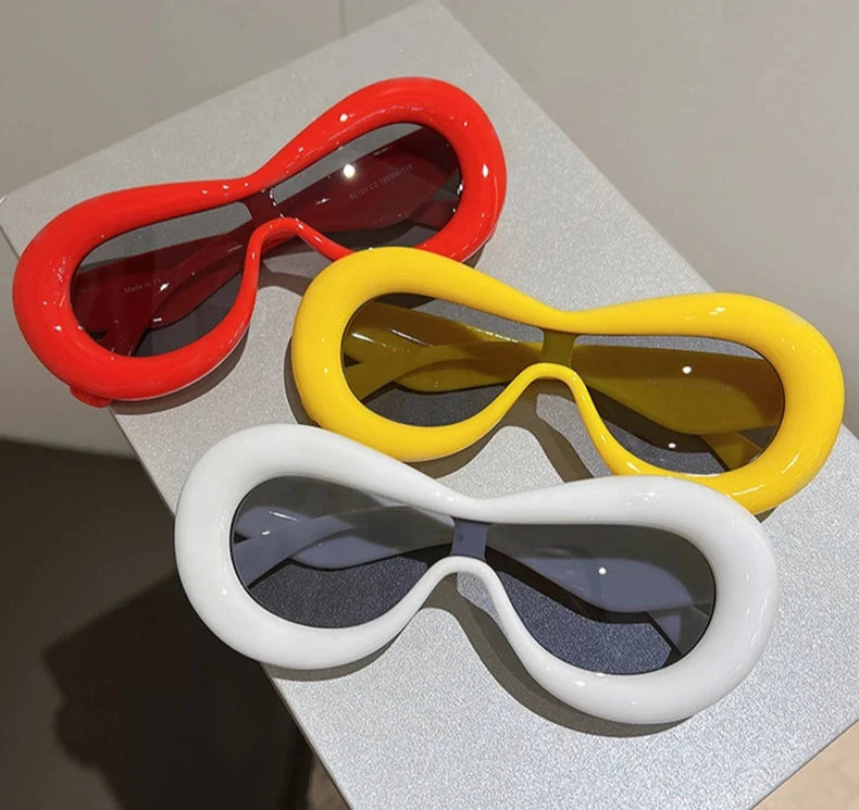 Oversized Retro Goggle Style Sunglasses