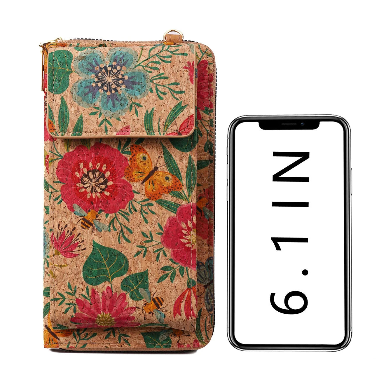 Retro Bohemian Style Wallet with Shoulder Strap