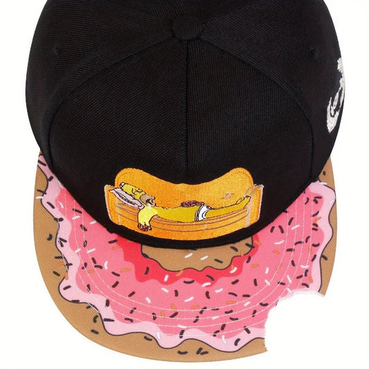 Homer Simpson Donut Bite Baseball Cap