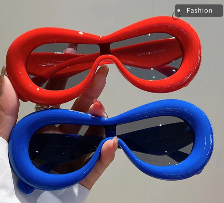 Oversized Retro Goggle Style Sunglasses