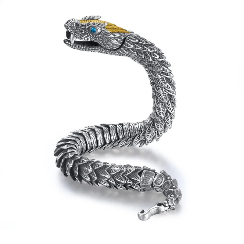 3D Medusa Rattlesnake Bracelet