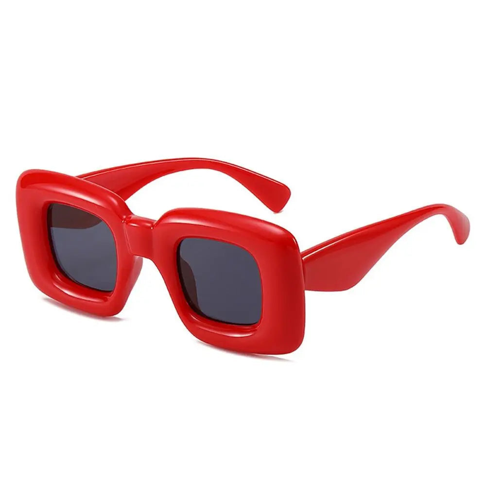 Quirky Oversized Square Thick Frame Sunglasses