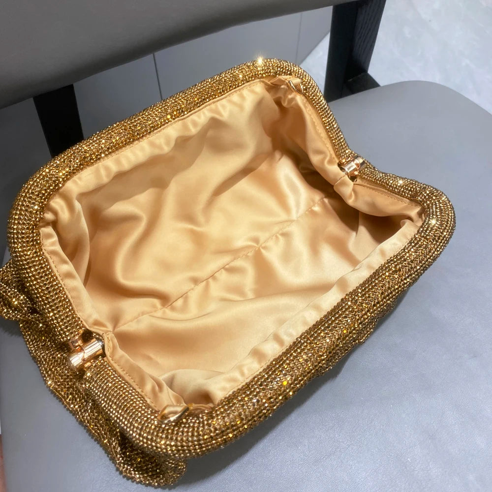 Sparkling Rhinestones Evening Clutch Bag