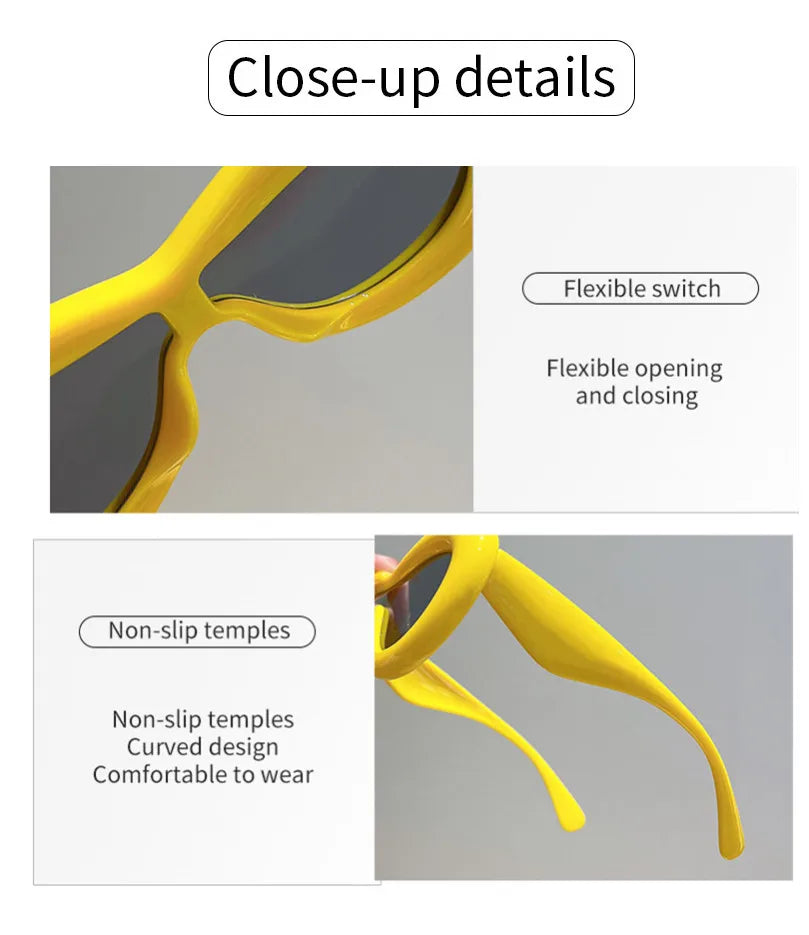 Oversized Retro Goggle Style Sunglasses