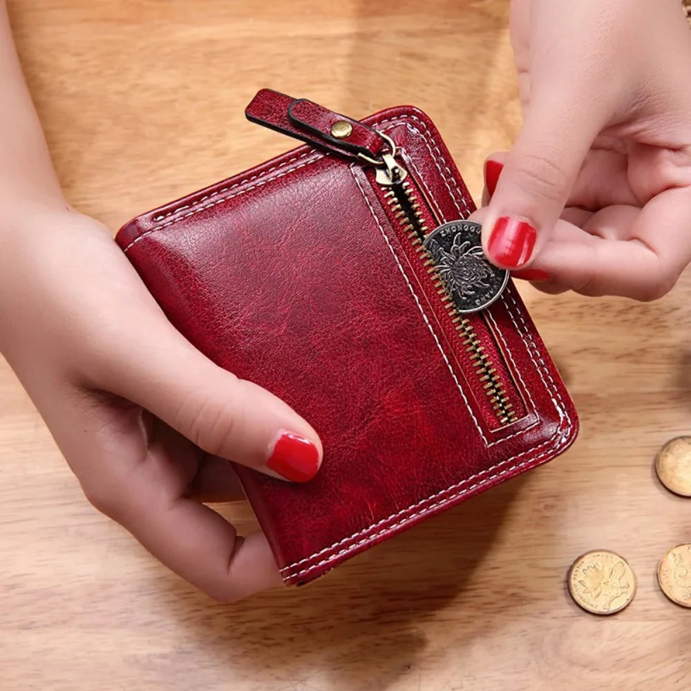 Vintage Mini Leather Wallet