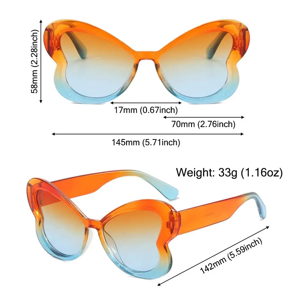 Gradient Butterfly Sunglasses