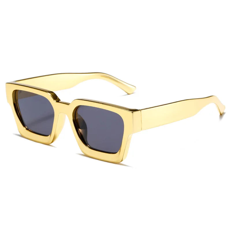 Retro Thick Frame Square Sunglasses