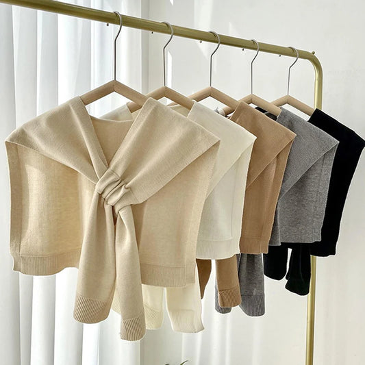 Korean Fashion Knit Shawl Wrap
