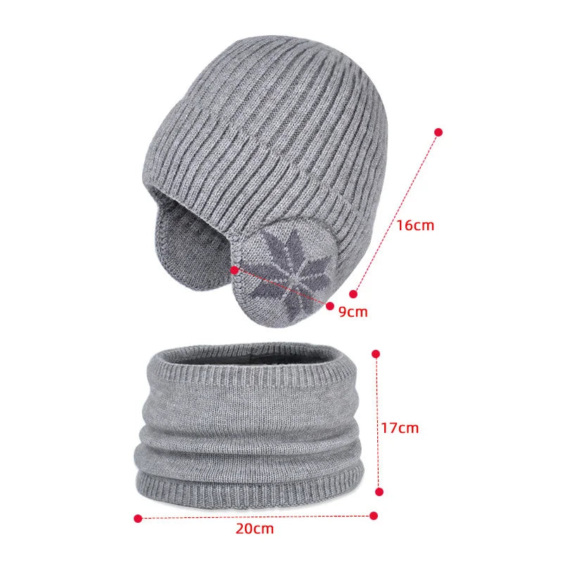 Kids Beanie Hat and Neck Warmer Set