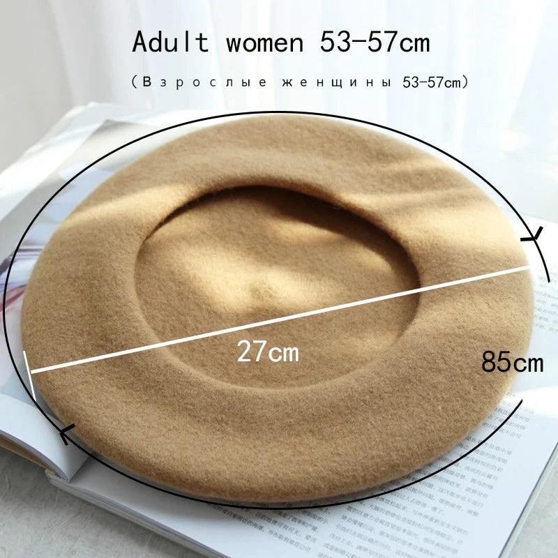 Classic Wool French Beret Hat
