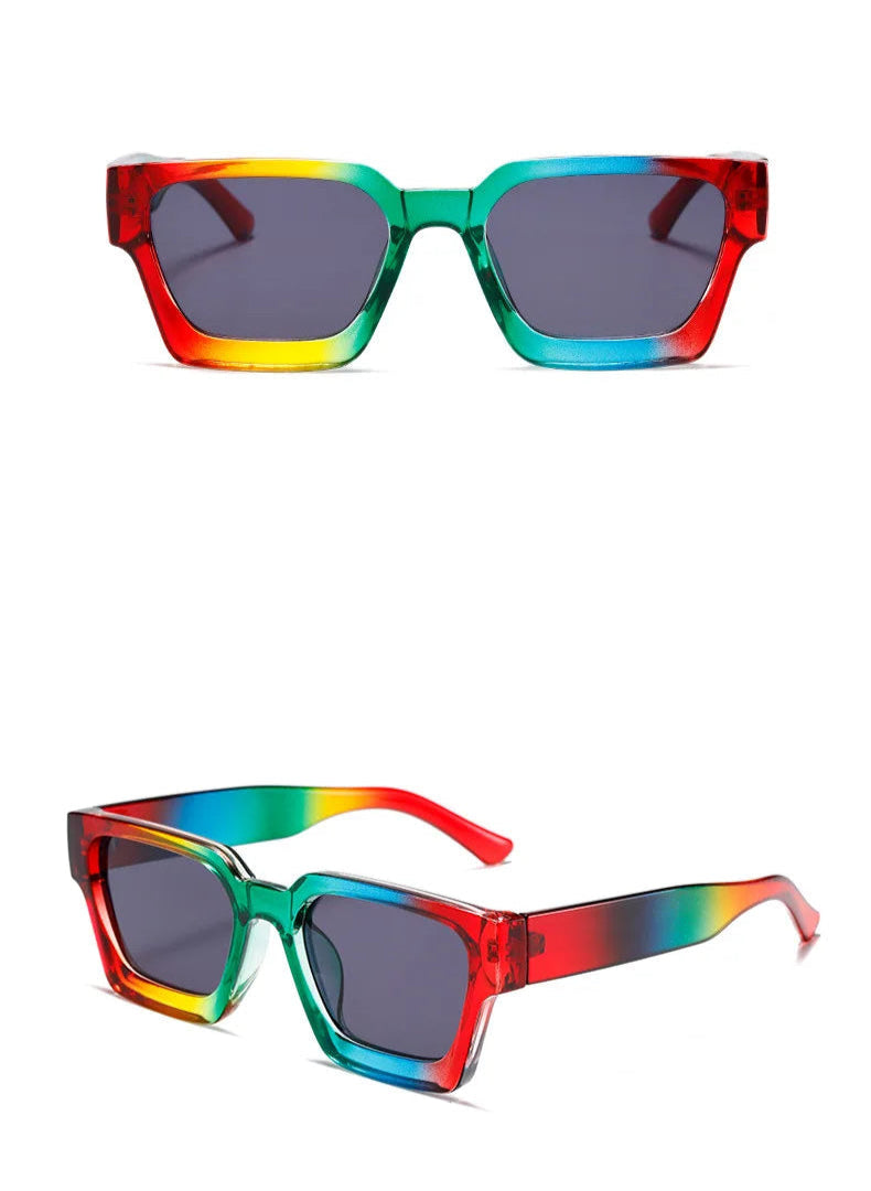 Retro Thick Frame Square Sunglasses
