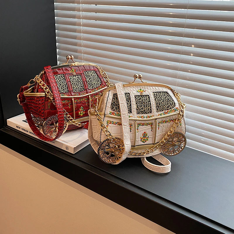 Royal Carriage Evening Clutch Bag