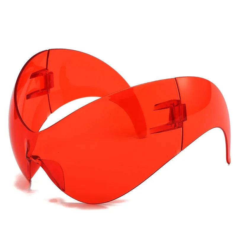 Oversized Y2K One-Piece Cyberpunk Sunglasses