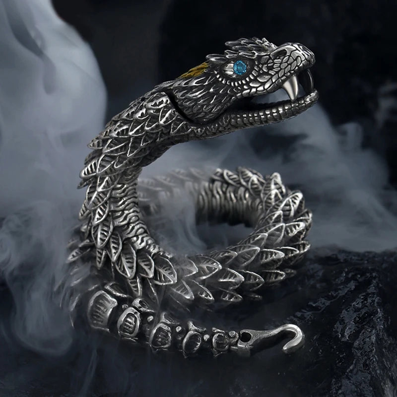 3D Medusa Rattlesnake Bracelet