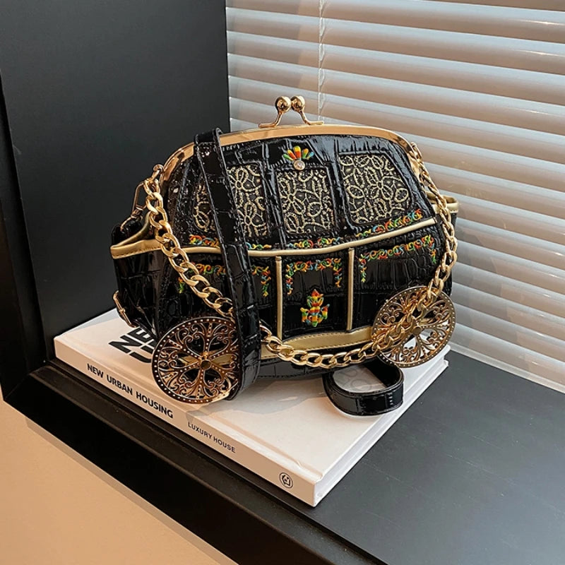 Royal Carriage Evening Clutch Bag