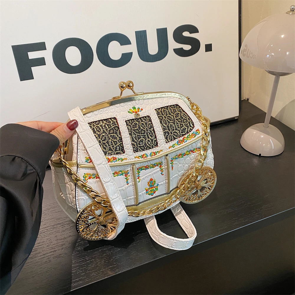 Royal Carriage Evening Clutch Bag